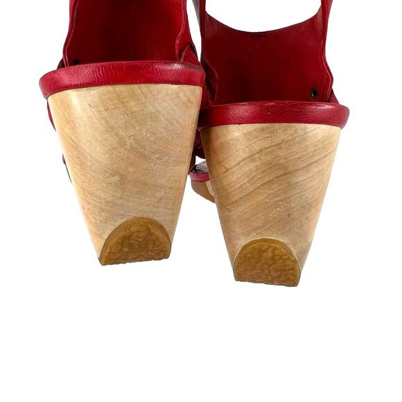 CAMPER Red Wedge Sandal Size 40 EU = 10 US - Picture 9 of 16